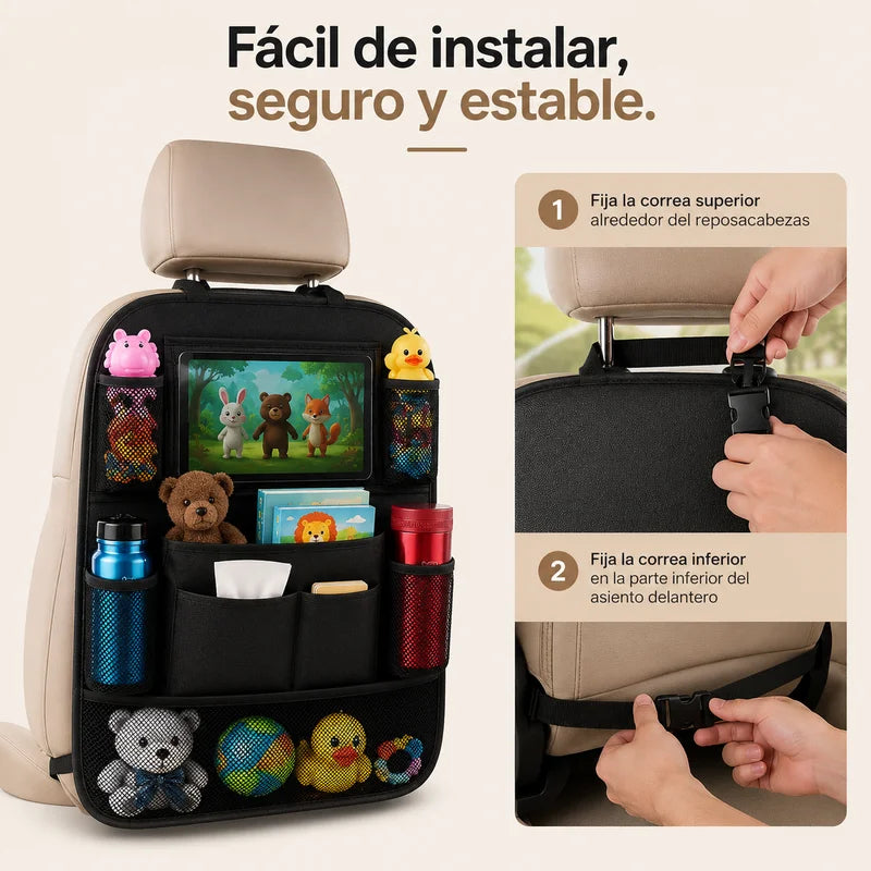 Organizador de Carro Asiento Trasero Impermeable