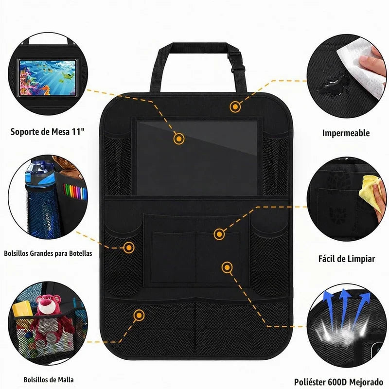 Organizador de Carro Asiento Trasero Impermeable