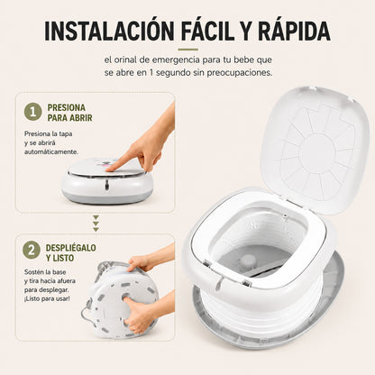 PipiGo Kids | Orinal Portátil Plegable para Viajes y Entrenamiento