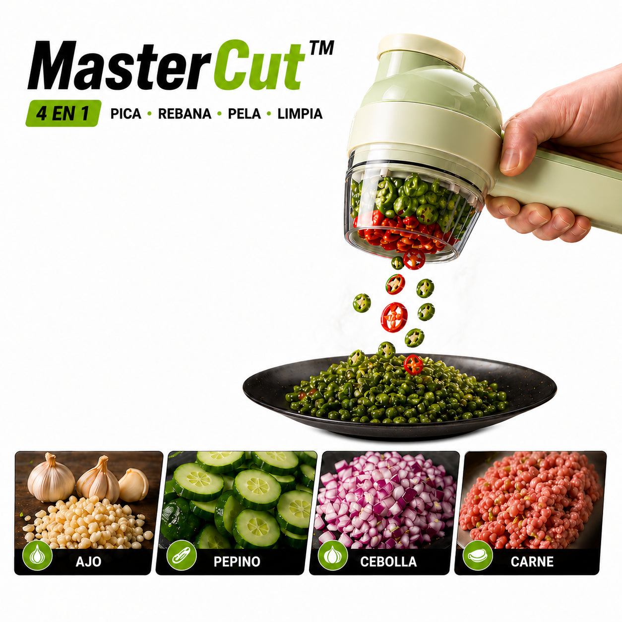 MasterCut | 4-1 Rebana, Pica, Pela, Limpia en Segundos