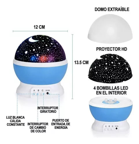 Lámpara Proyectora de Estrellas – Crea un Universo en el Dormitorio de Tu Hijo