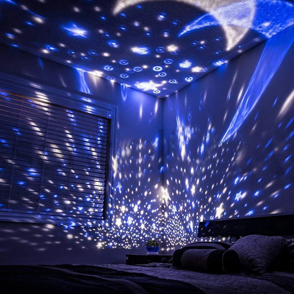 Lámpara Proyectora de Estrellas – Crea un Universo en el Dormitorio de Tu Hijo