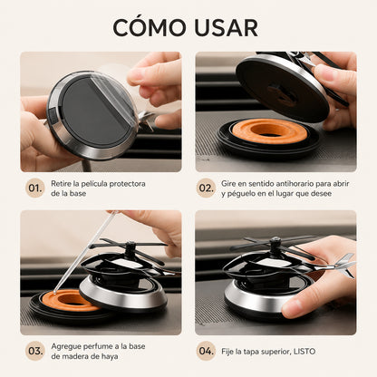 Helicóptero Difusor Solar Pro — Elegancia y Fragancia en Movimiento