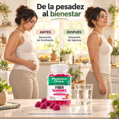 FIBER GUMMIES - Dile adiós al estreñimiento. sin laxantes, sin cólicos.