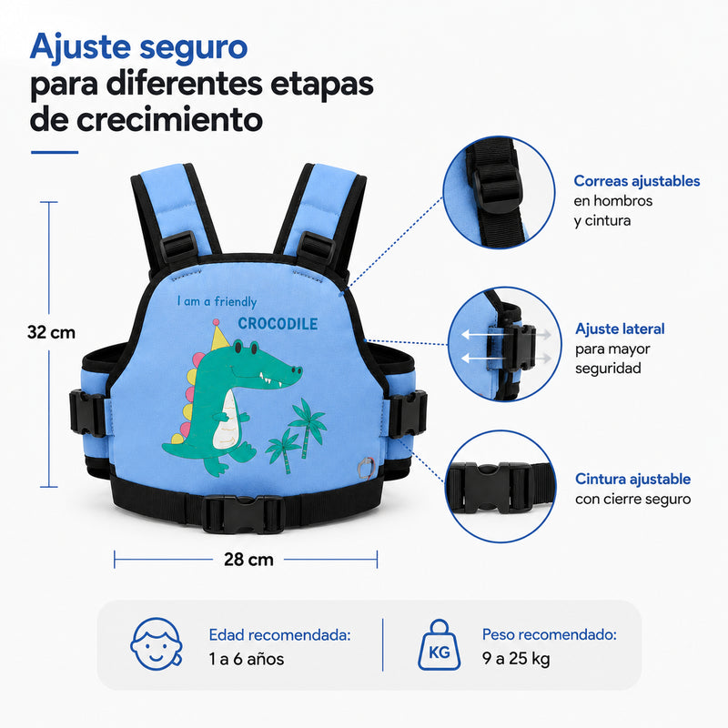 Sujetador Biker-Kids | Ajuste Perfecto, Cómodo y Reflectivo 360°