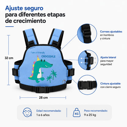 Sujetador Biker-Kids | Ajuste Perfecto, Cómodo y Reflectivo 360°